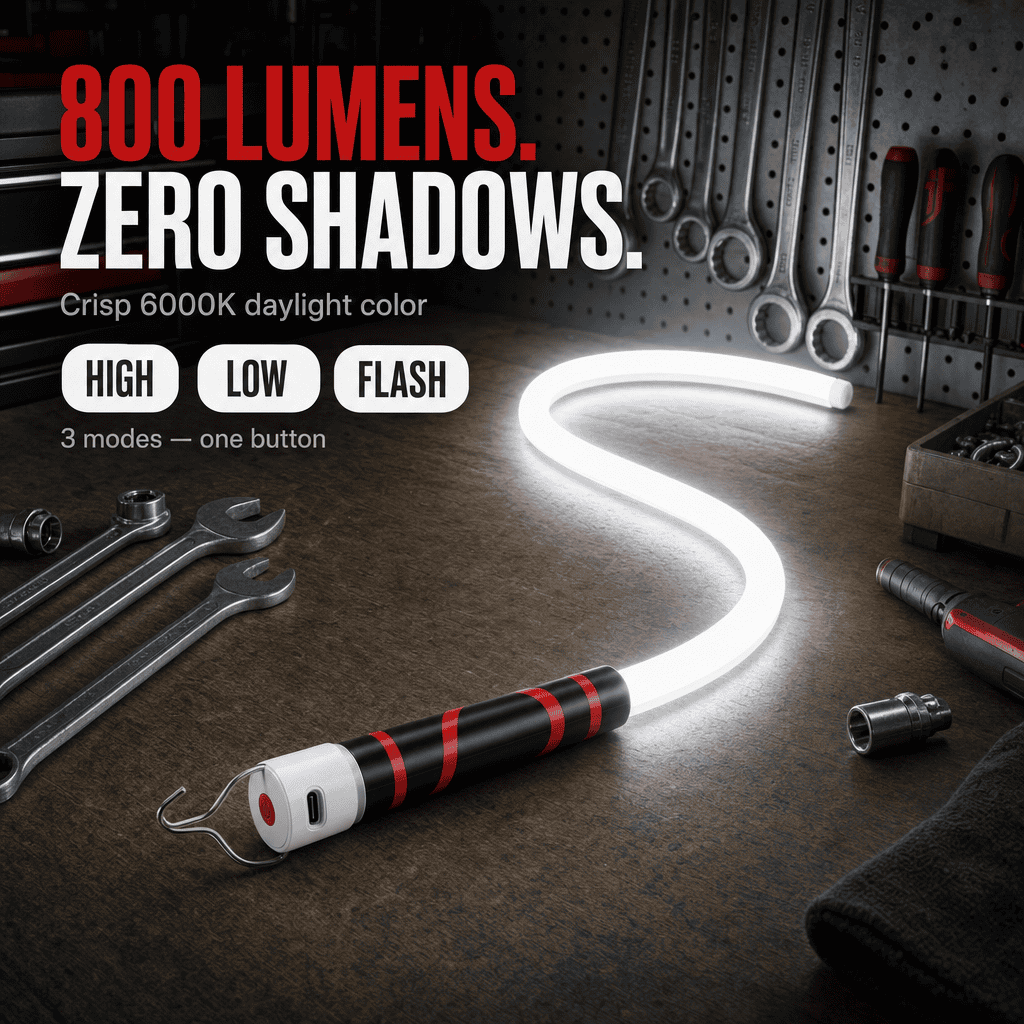 Bendable LED Flashlight Stick